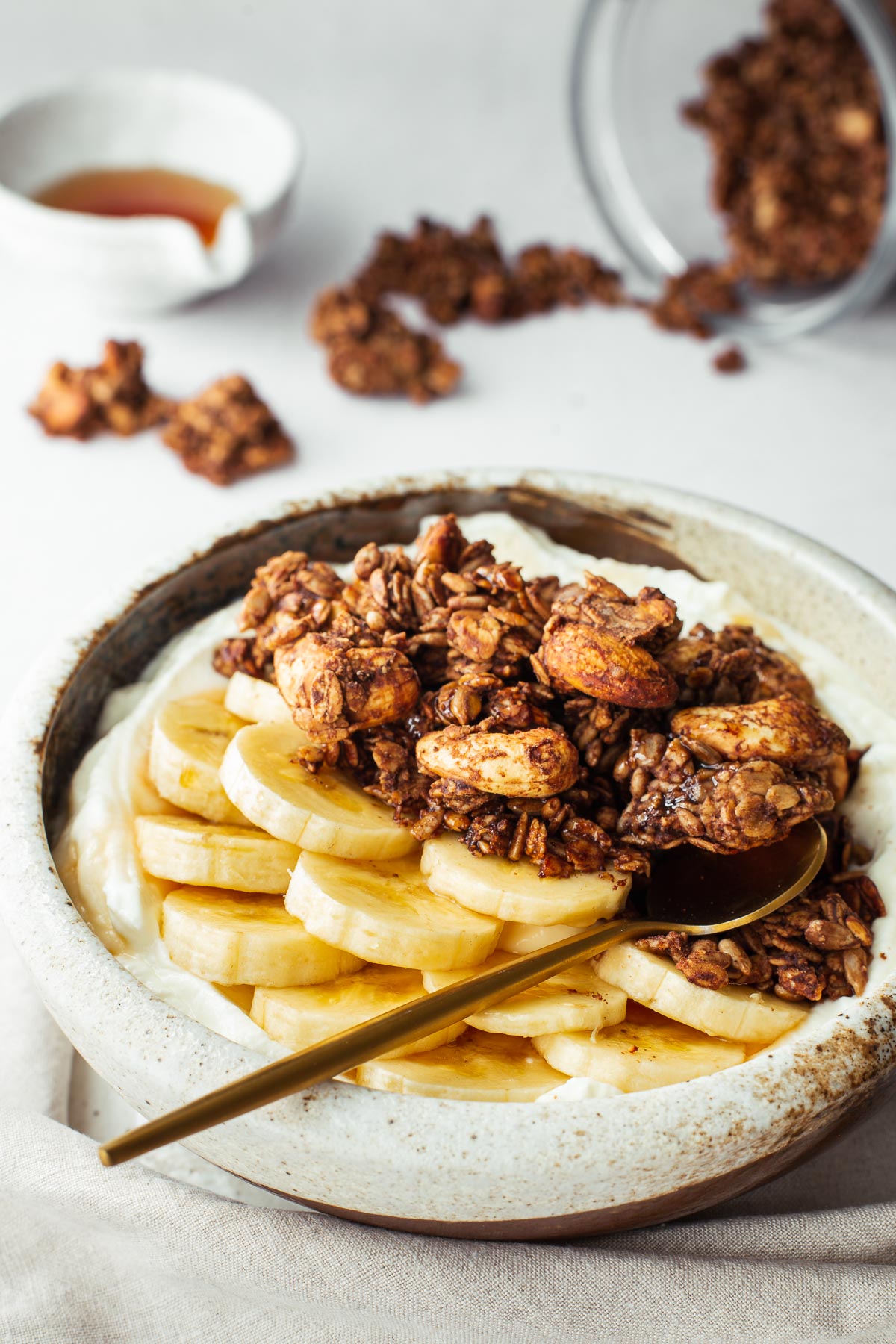 Peanut Butter Granola (With Cocoa & Maple Syrup)