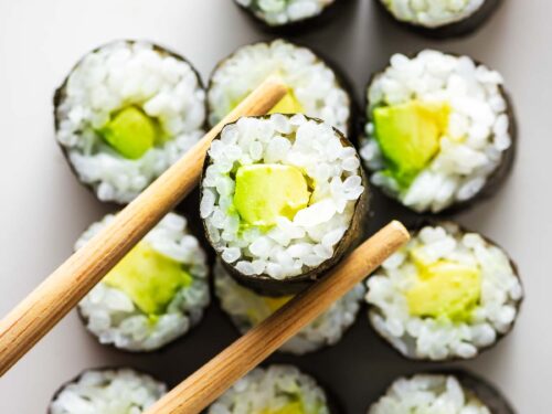 Avocado Sushi Rolls » Kay's Clean Eats