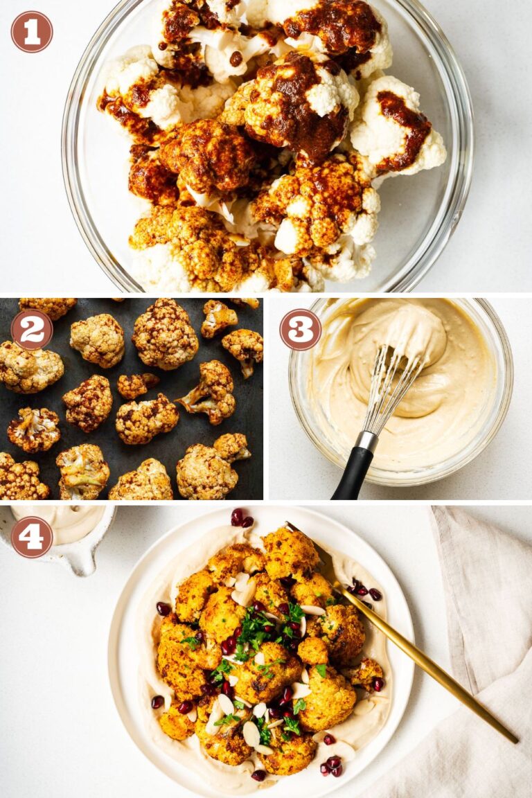 Roasted Cauliflower With Tahini Sauce - Non-Guilty Pleasures
