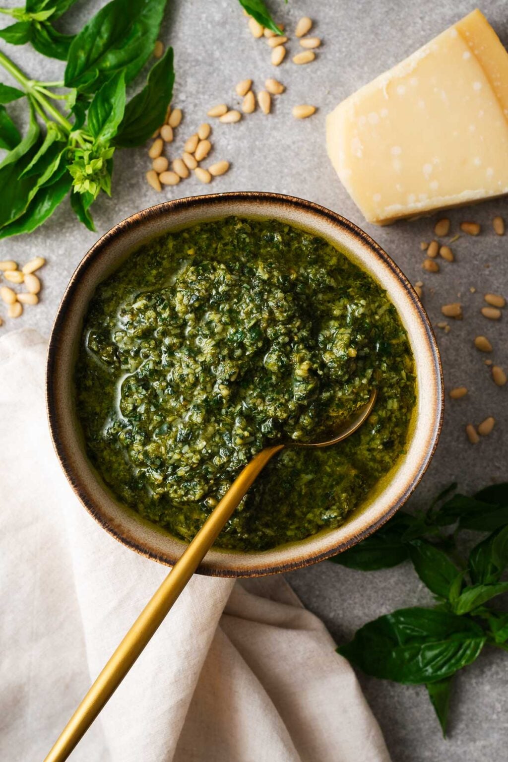 How To Make Pesto In A Food Processor (Large Batch Recipe) - Non-Guilty ...